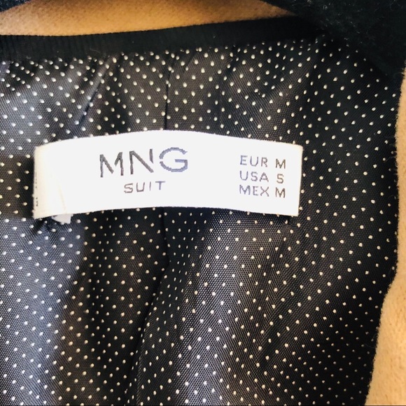 Brown with blue elbow patch jacket - Picture 2 of 2